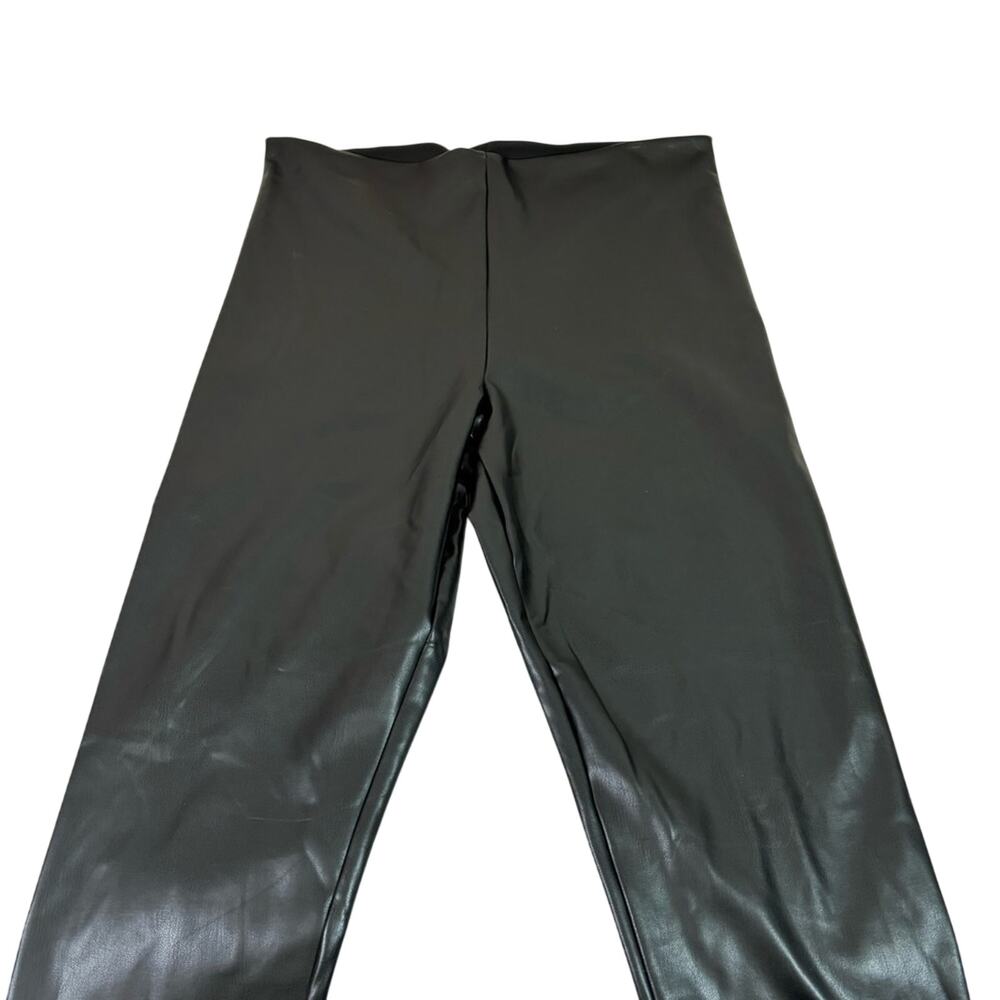 NWT Joie High-Rise Black Faux Leather Leggings Size XL 1218